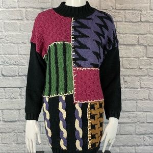 Vintage 1980s Jill’s Marlowe Patchwork Sweater